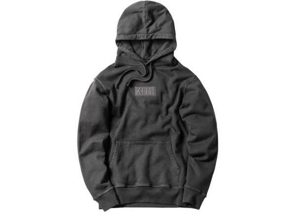 Kith Classic Logo Hoodie Battleship Grey