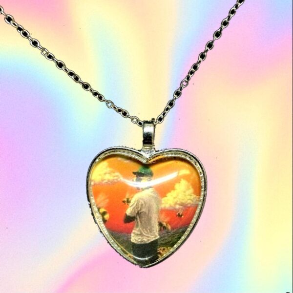 Tyler The Creator Flower Boy Heart Necklace