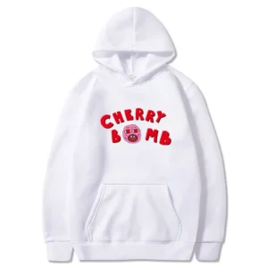 White Cherry Bomb Hoodie